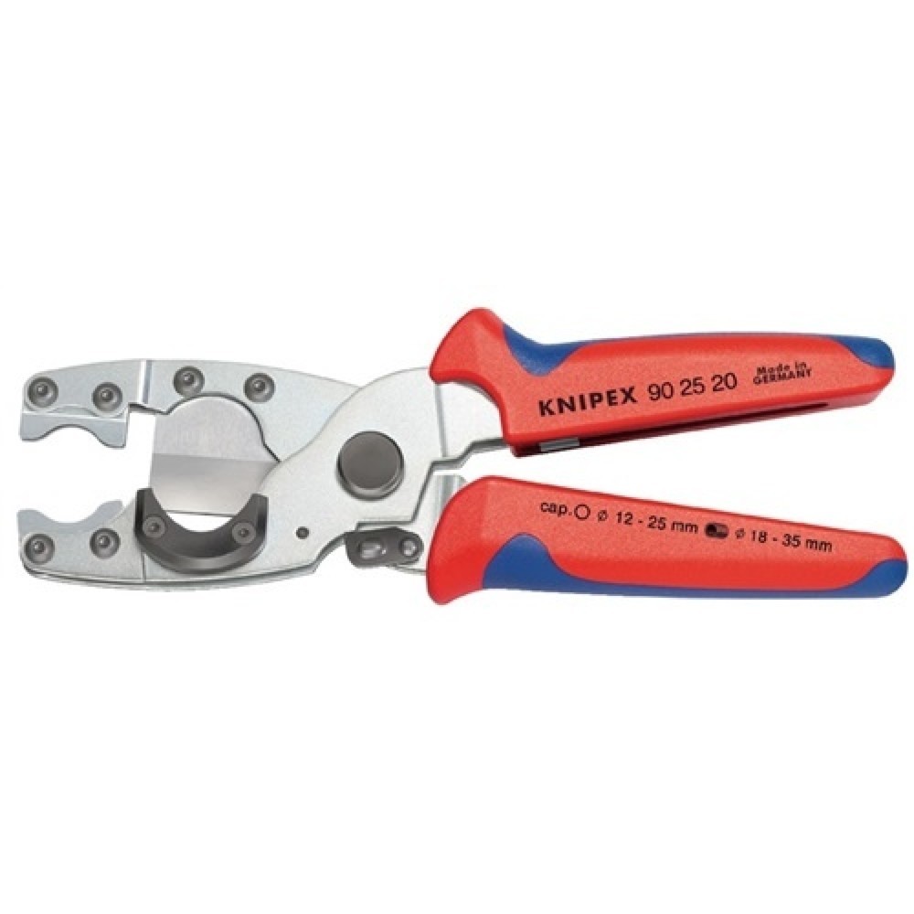 Produktabbildung: Rohrschneider L.210mm verz. 2-K.Griff für Rohre D.12-25/18-35mm Knipex