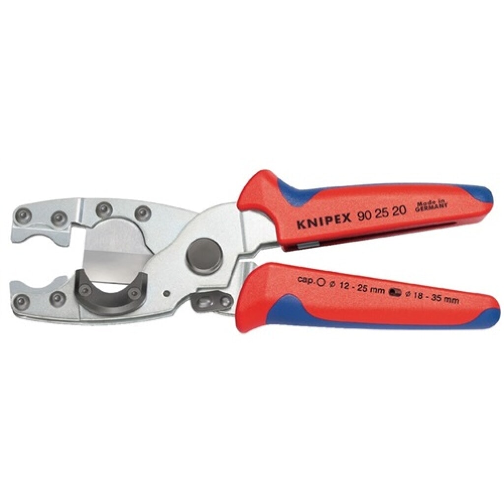 Produktabbildung: Rohrschneider L.210mm verz. 2-K.Griff für Rohre D.12-25/18-35mm Knipex