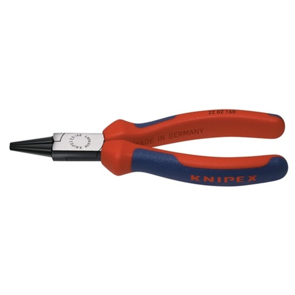 Rundzange DIN ISO 5745 L.160mm Kopf pol.2K-Hülle KNIPEX Produktabbildung: Rundzange DIN ISO 5745 L.160mm Kopf pol.2K-Hülle KNIPEX