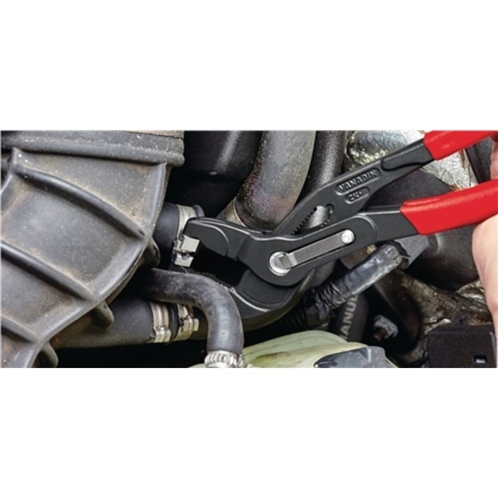 Produktabbildung Nr. 2: Schlauchschellenzange Gesamt-L.250mm Kopf grau atram.Ku.-Überzug KNIPEX