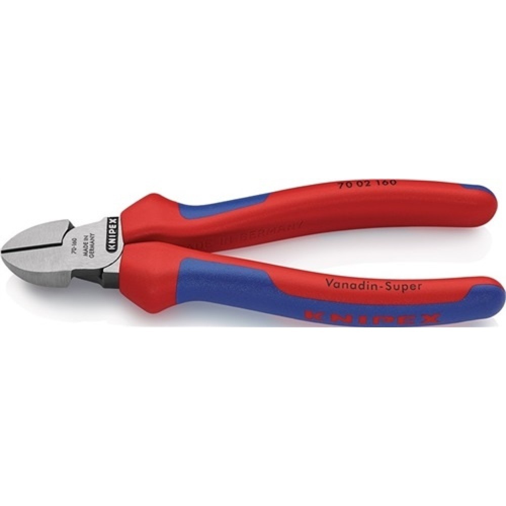 Produktabbildung: Seitenschneider L.125mm Kopf pol.2K-Hülle max.1,5mm KNIPEX