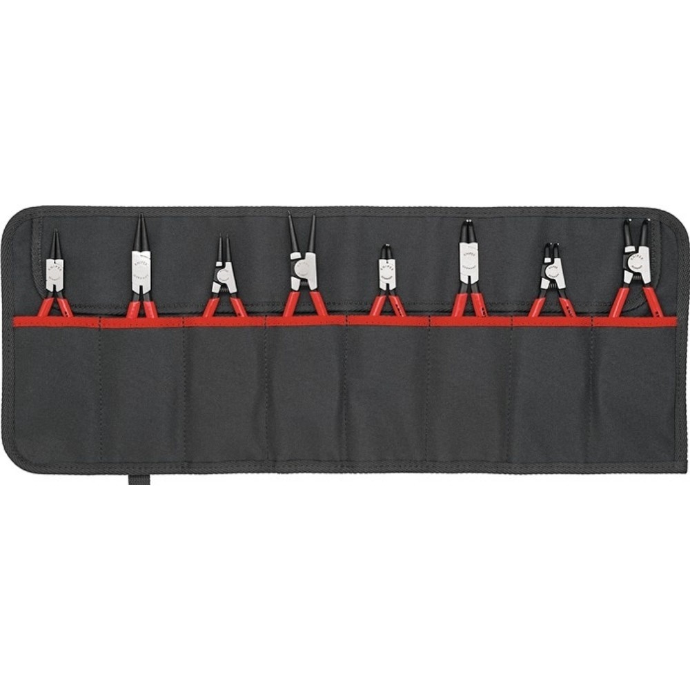Produktabbildung: KNIPEX Sicherungsringzangensatz Version1 8-tlg.in Rolltasche 10-60mm