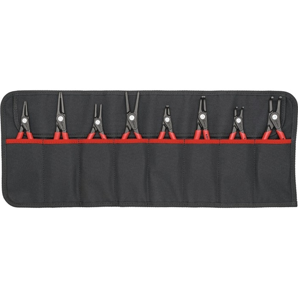 Produktabbildung: KNIPEX Sicherungsringzangensatz Version 2 8-tlg.in Rolltasche 10-60mm