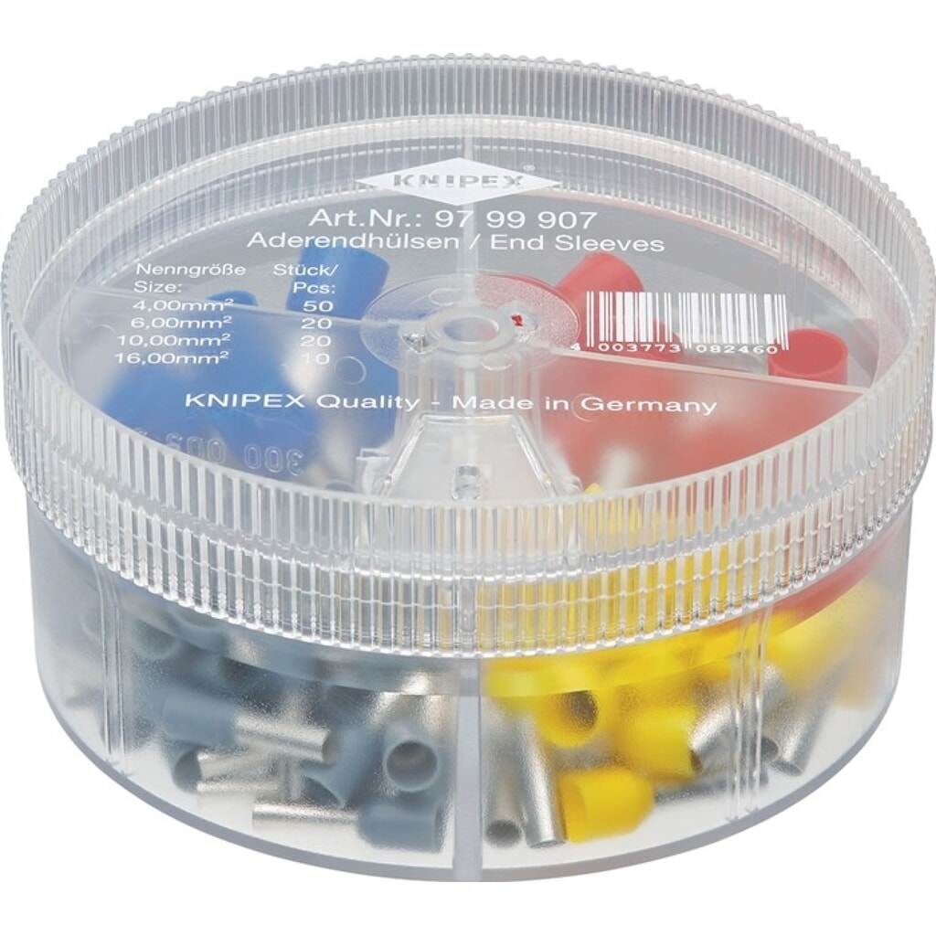 Knipex Sortimentsbox, 100-teilig 4,0 - 16,00 mm² Produktabbildung Nr. 1: Knipex Sortimentsbox, 100-teilig 4,0 - 16,00 mm²