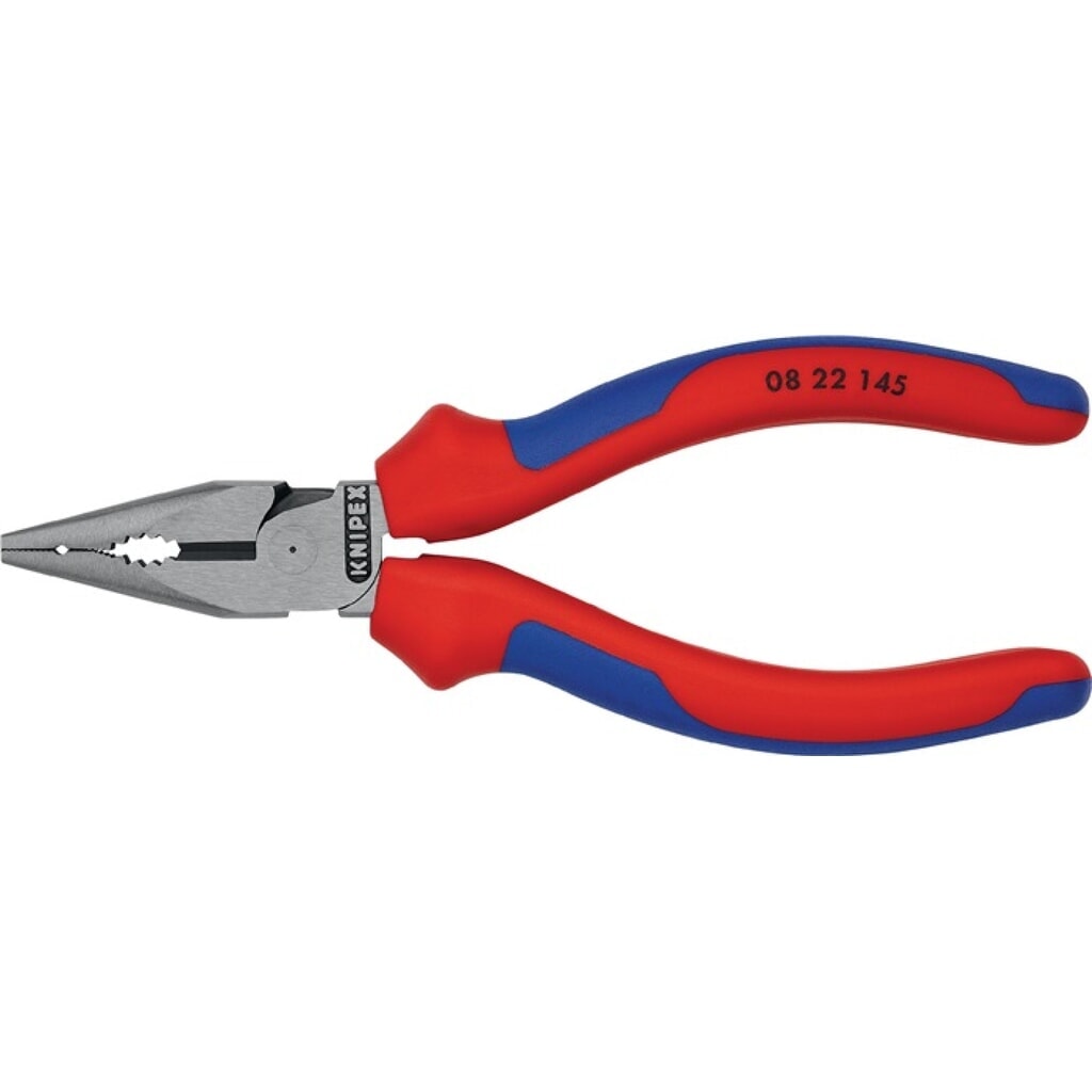 KNIPEX Spitzkombizange L.145mm Mehrkomp.-Hülle verchr Produktabbildung Nr. 1: KNIPEX Spitzkombizange L.145mm Mehrkomp.-Hülle verchr