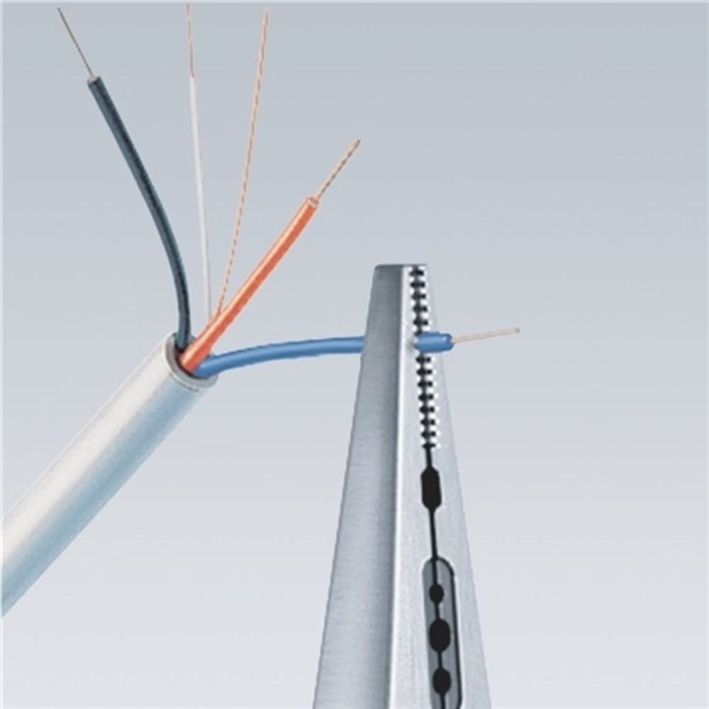 Produktabbildung Nr. 2: Verdrahtungszange L.160mm 0,5-0,75/1,5/2,5 mm² pol.2K-Hülle KNIPEX