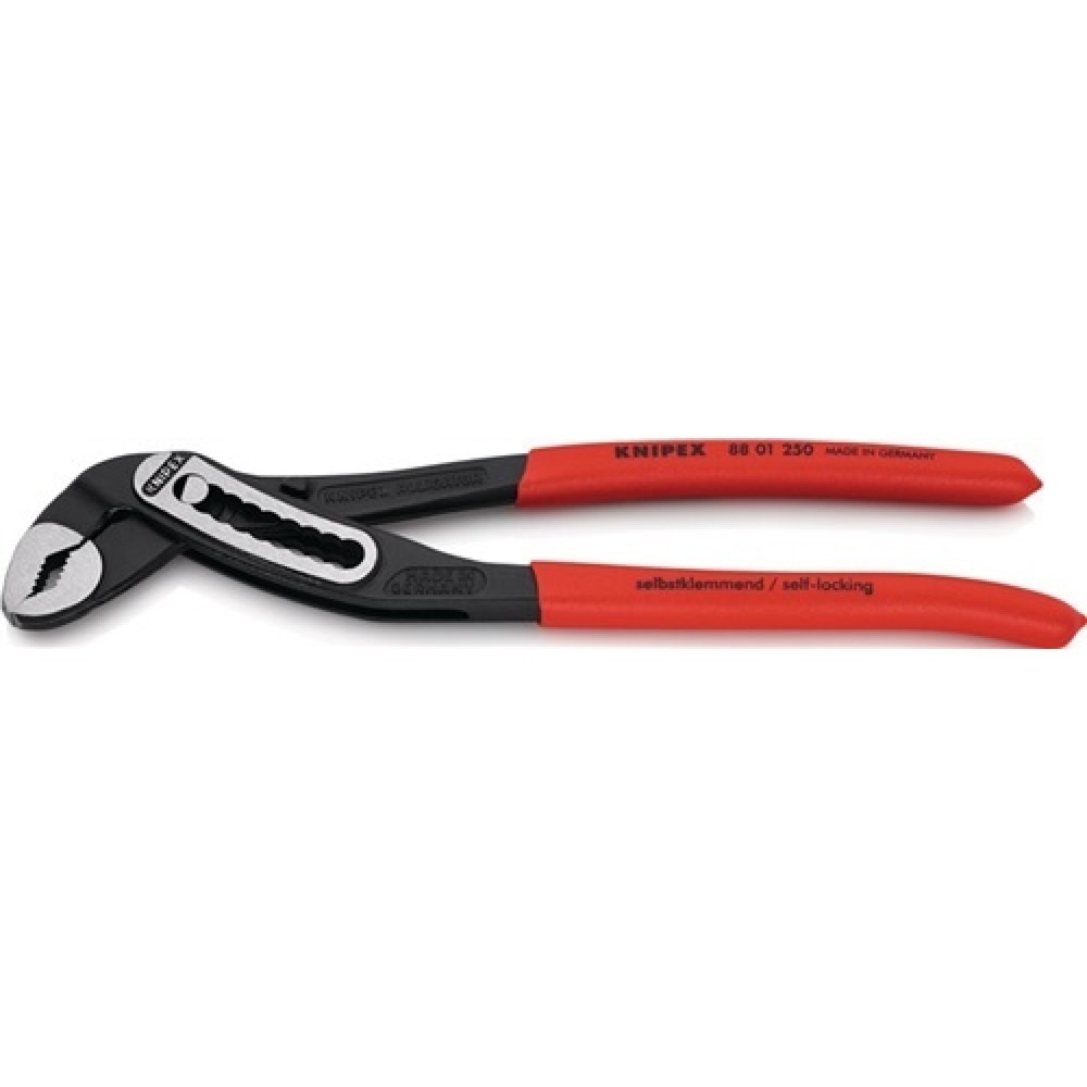 Produktabbildung: Wasserpumpenzange Alligator DINISO8976 L.250mm W.46mm schw.atra. Knipex