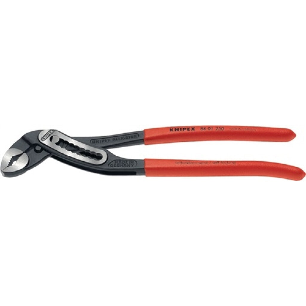 Wasserpumpenzange Alligator DINISO8976 L.180mm W.36mm m.Ku.-Überz.pol. Knipex Produktabbildung: Wasserpumpenzange Alligator DINISO8976 L.180mm W.36mm m.Ku.-Überz.pol. Knipex