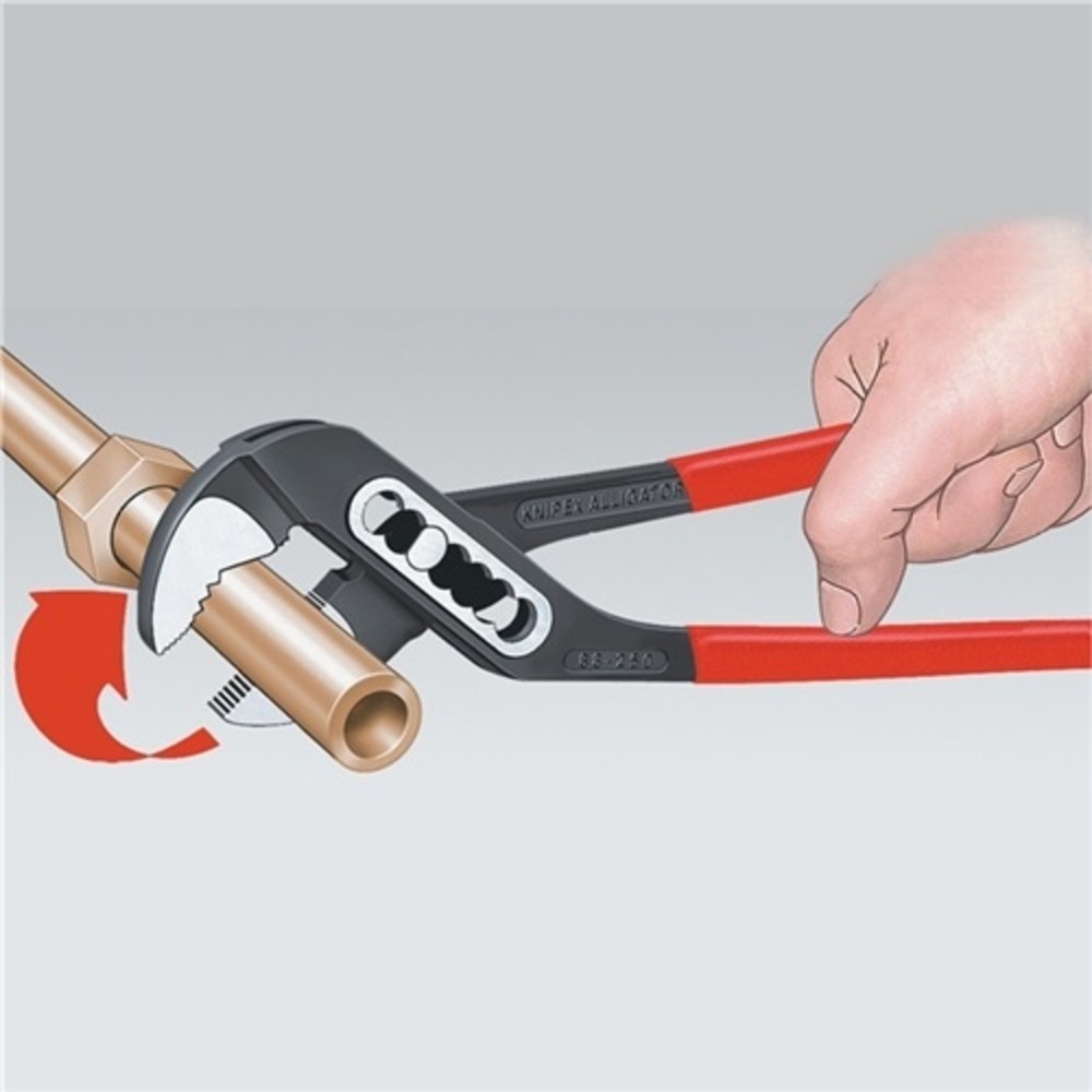 Produktabbildung Nr. 2: Wasserpumpenzange Alligator DINISO8976 L.250mm W.46mm schw.atra. Knipex