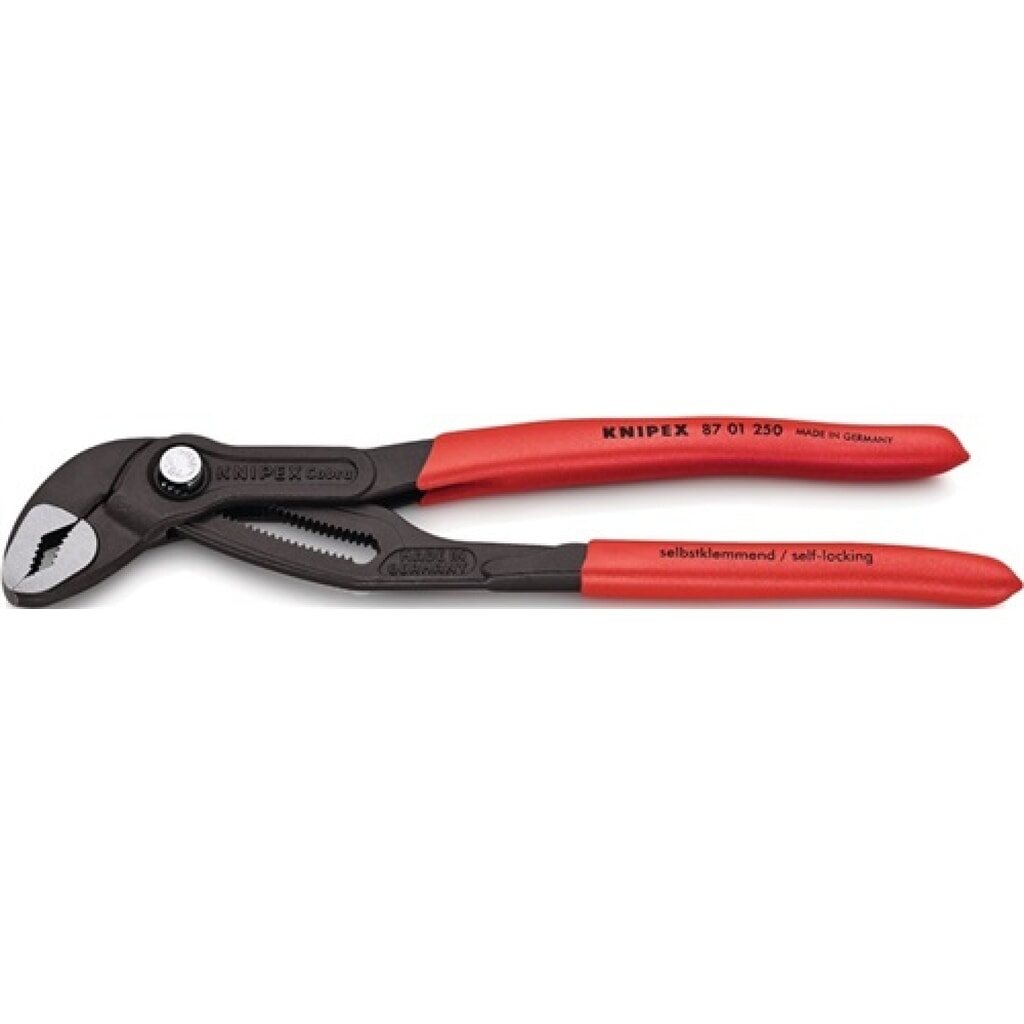Wasserpumpenzange Cobra L.150mm Spann-W.30mm pol. m.Ku.-Überzug Knipex Produktabbildung: Wasserpumpenzange Cobra L.150mm Spann-W.30mm pol. m.Ku.-Überzug Knipex