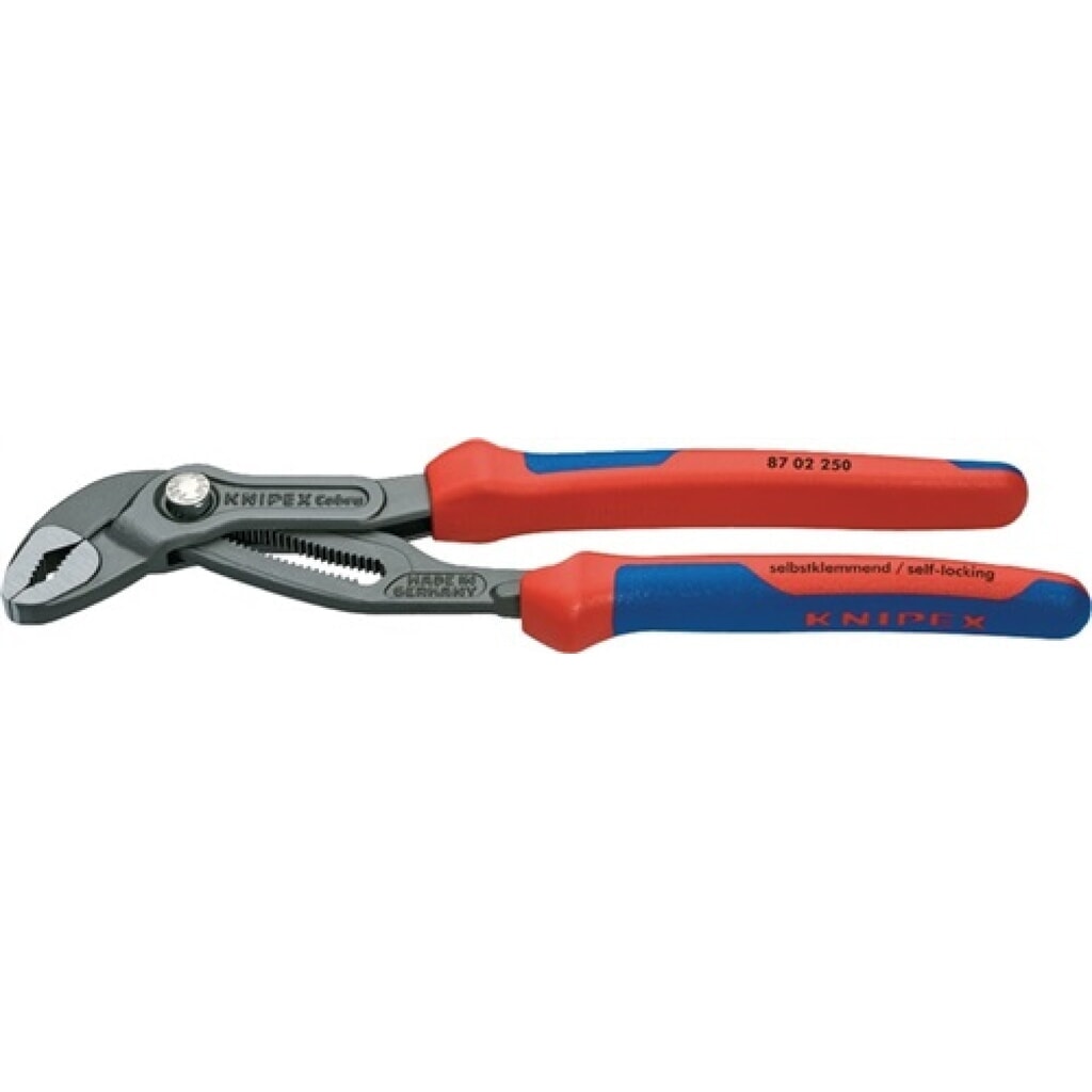 Wasserpumpenzange Cobra DIN ISO8976 L180mm Spann-W.36mm gr. atram. Knipex Produktabbildung: Wasserpumpenzange Cobra DIN ISO8976 L180mm Spann-W.36mm gr. atram. Knipex