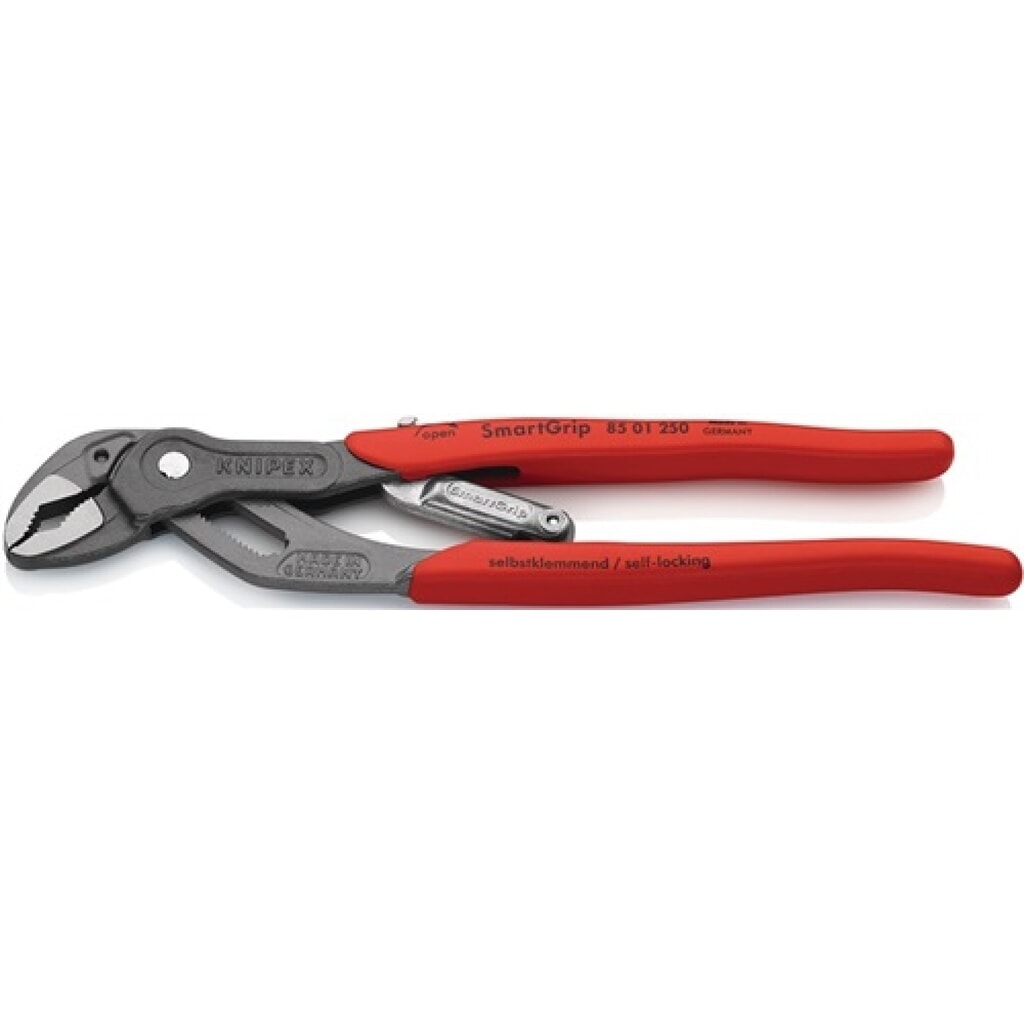 Wasserpumpenzange SmartGrip DIN ISO8976 L.250mm KNIPEX Spann-W.10-36mm Produktabbildung: Wasserpumpenzange SmartGrip DIN ISO8976 L.250mm KNIPEX Spann-W.10-36mm