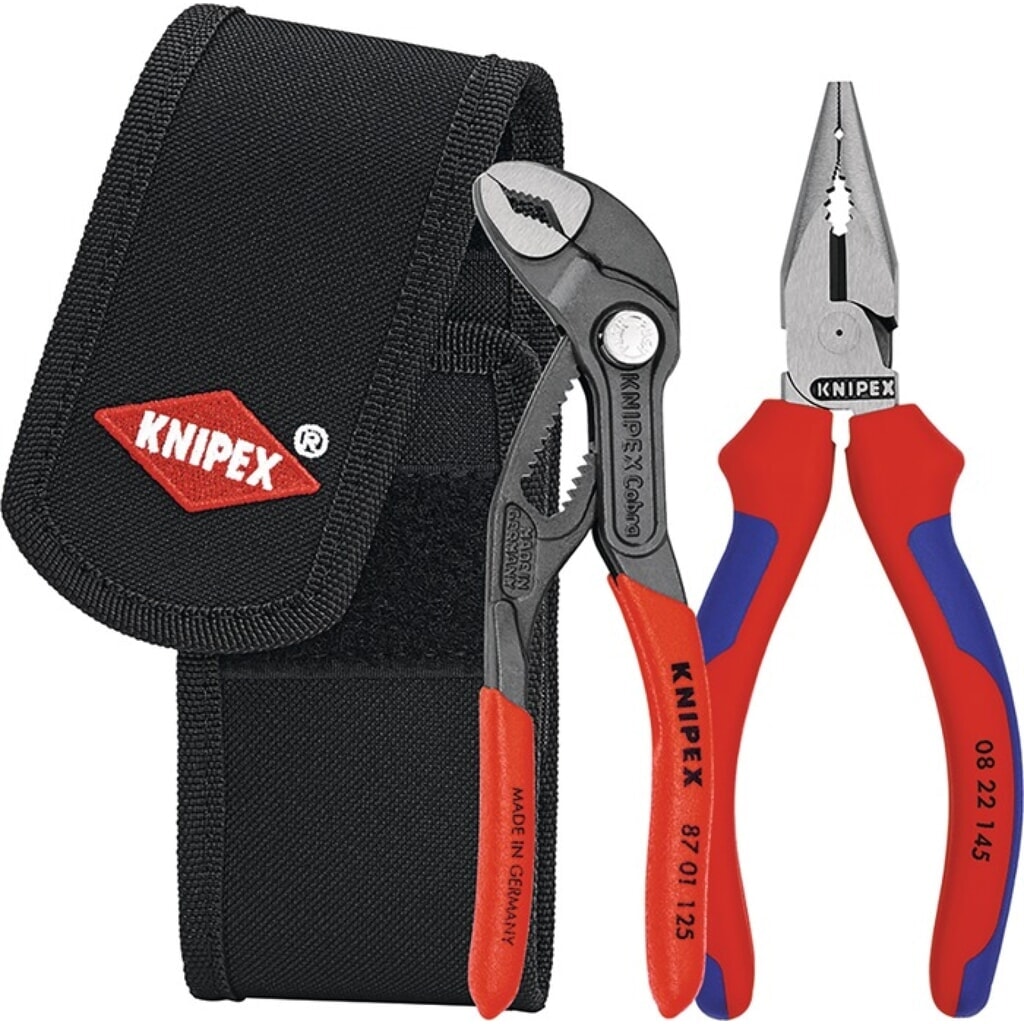 KNIPEX Zangensatz Minis Inh.2tlg.Gürteltasche Produktabbildung: KNIPEX Zangensatz Minis Inh.2tlg.Gürteltasche