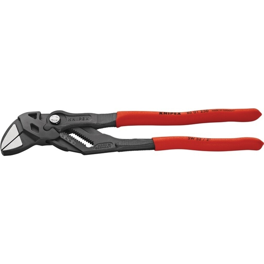 KNIPEX Zangenschlüssel, Spannweite 68 mm Kunststoffüberzug, Länge 300 mm schwarz atramentiert Produktabbildung: KNIPEX Zangenschlüssel, Spannweite 68 mm Kunststoffüberzug, Länge 300 mm schwarz atramentiert