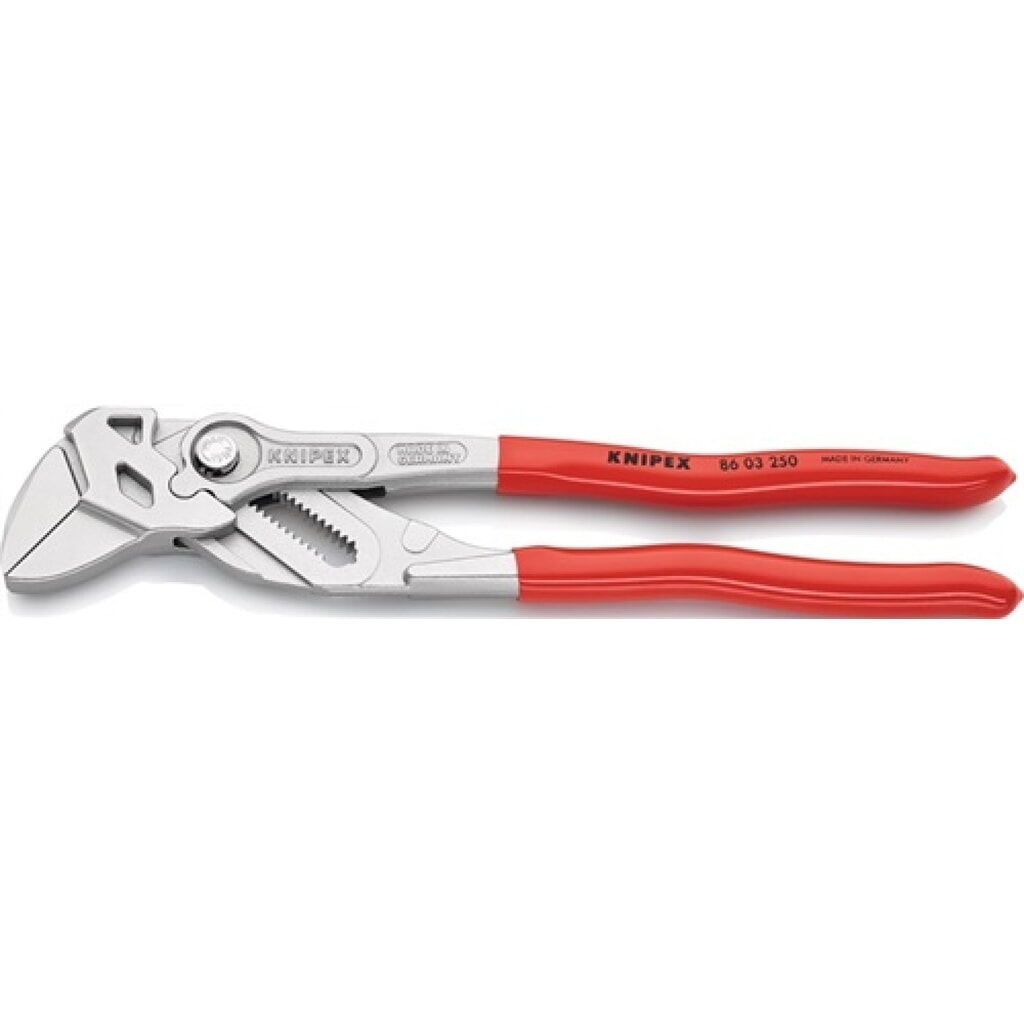 Produktabbildung: Zangenschlüssel DIN ISO 5743 L.300mm Spann-W.60mm verchr.Ku.-Überzug KNIPEX
