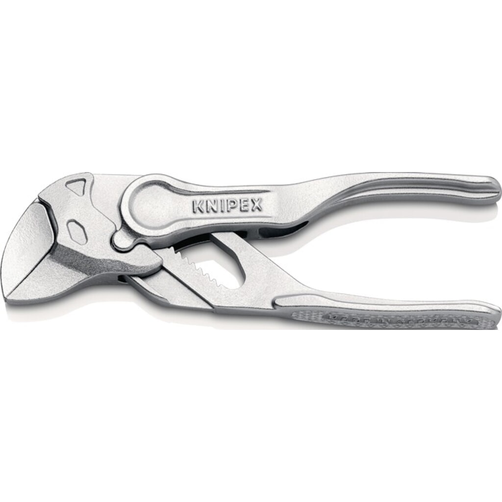 Produktabbildung: Knipex Zangenschlüssel XS, Länge 100 mm Spannweite 21 mm, verchromt aufgeprägte raue Oberfläche