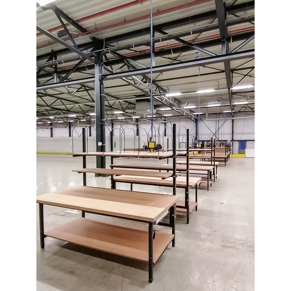 Produktabbildung Nr. 5: Komplett-Set Einzelpacktisch Multiplex, HxBxT 710-960 x 2.000 x 900 mm