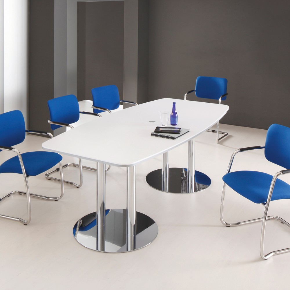 Produktabbildung: Konferenztisch Meeting, BxT 2.200 x 1.050 mm, Buche