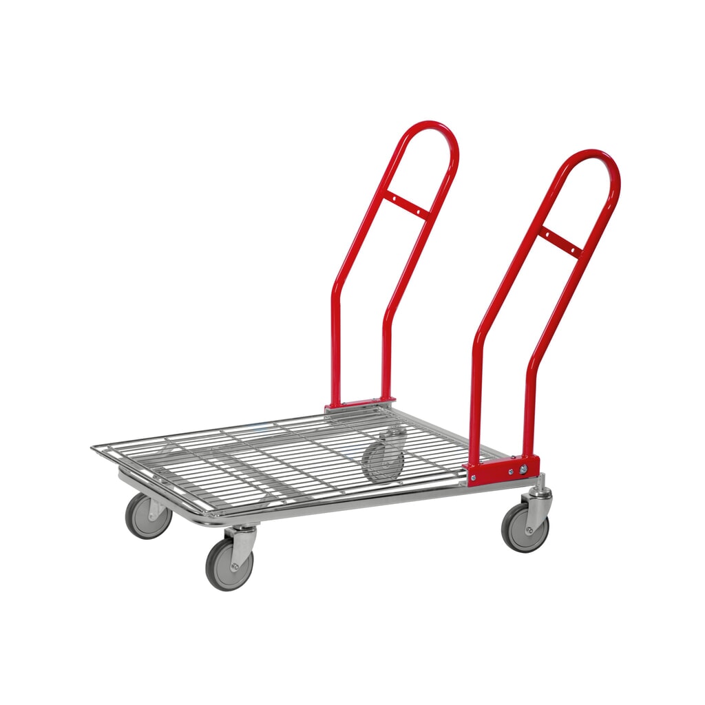 Kongamek Cash-'n'-Carry-Wagen, für Großgüter, Seitenbügel, Ladefläche BxT 600 x 850 mm Produktabbildung: Kongamek Cash-'n'-Carry-Wagen, für Großgüter, Seitenbügel, Ladefläche BxT 600 x 850 mm