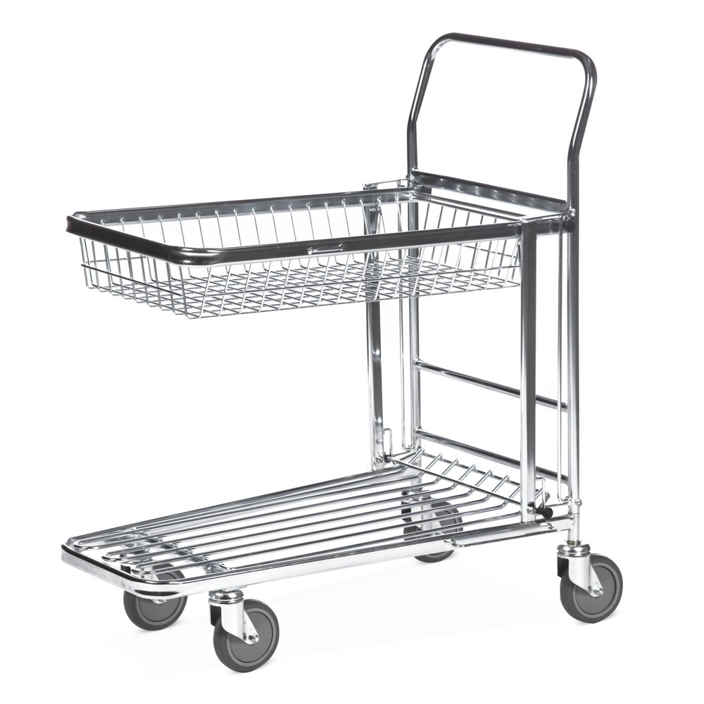 Produktabbildung: Kongamek Lager- und Transportwagen, klappbarer Korb, Ladefläche BxT 344 x 700 mm
