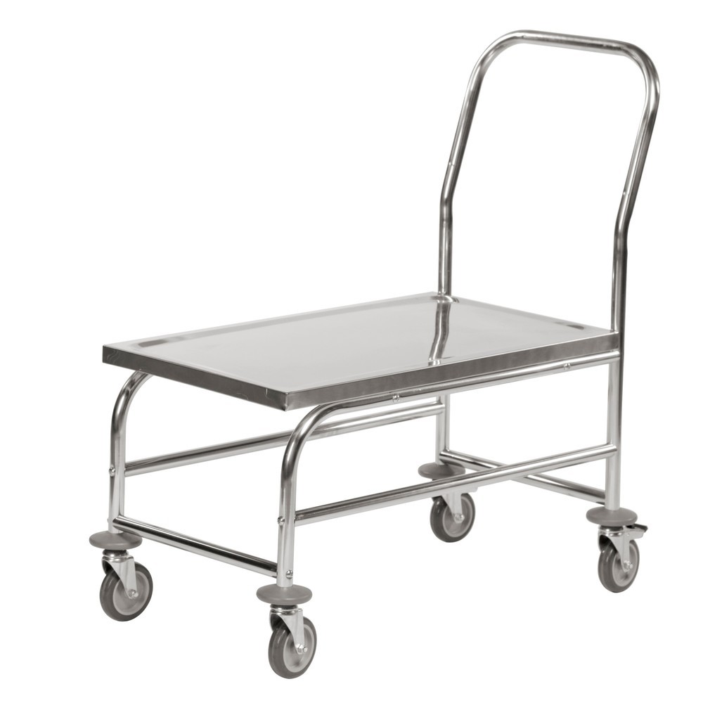 Produktabbildung: Kongamek Plattformwagen aus Edelstahl, HxBxT 925 x 490 x 850 mm