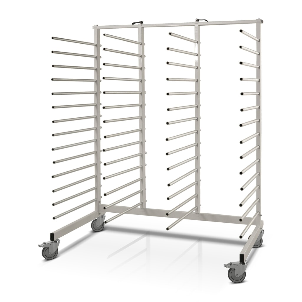 Produktabbildung: Kongamek Tragarmwagen, lackiert, 4 x 14 verzinkte Tragarme, Tragkraft 300 kg