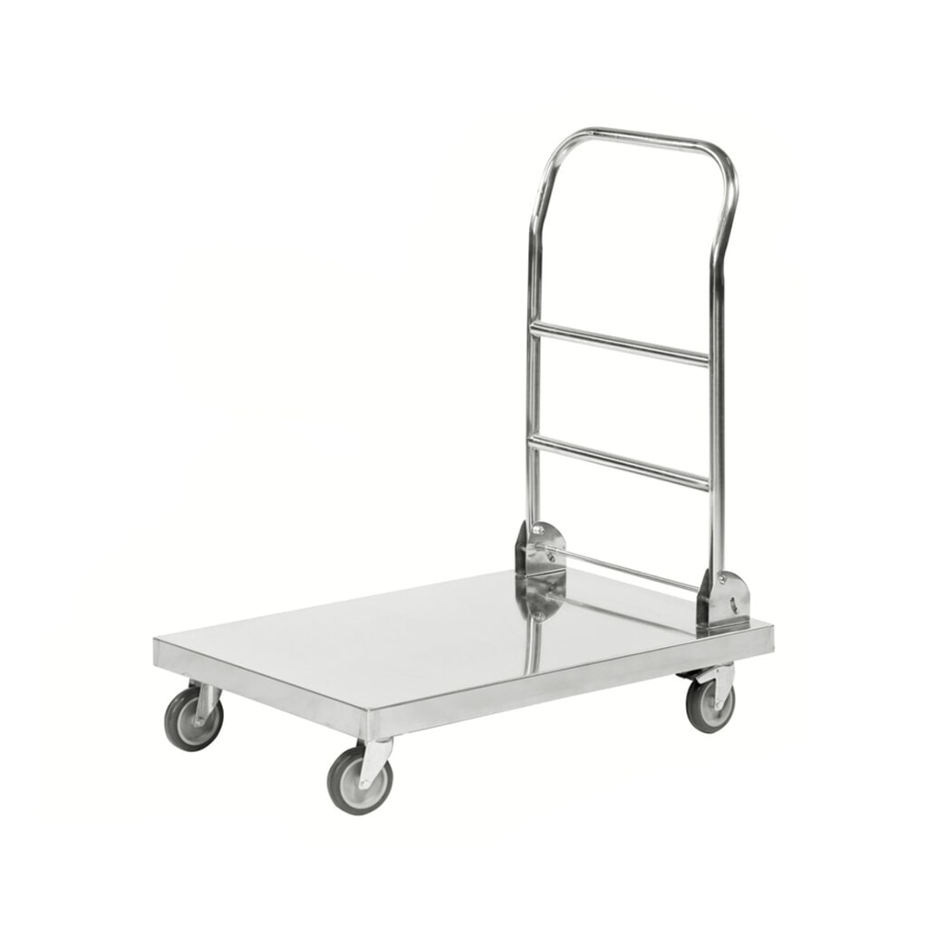 Produktabbildung: Kongamek Transportwagen, komplett Edelstahl 18/0, Ladefläche BxT 520 x 825 mm