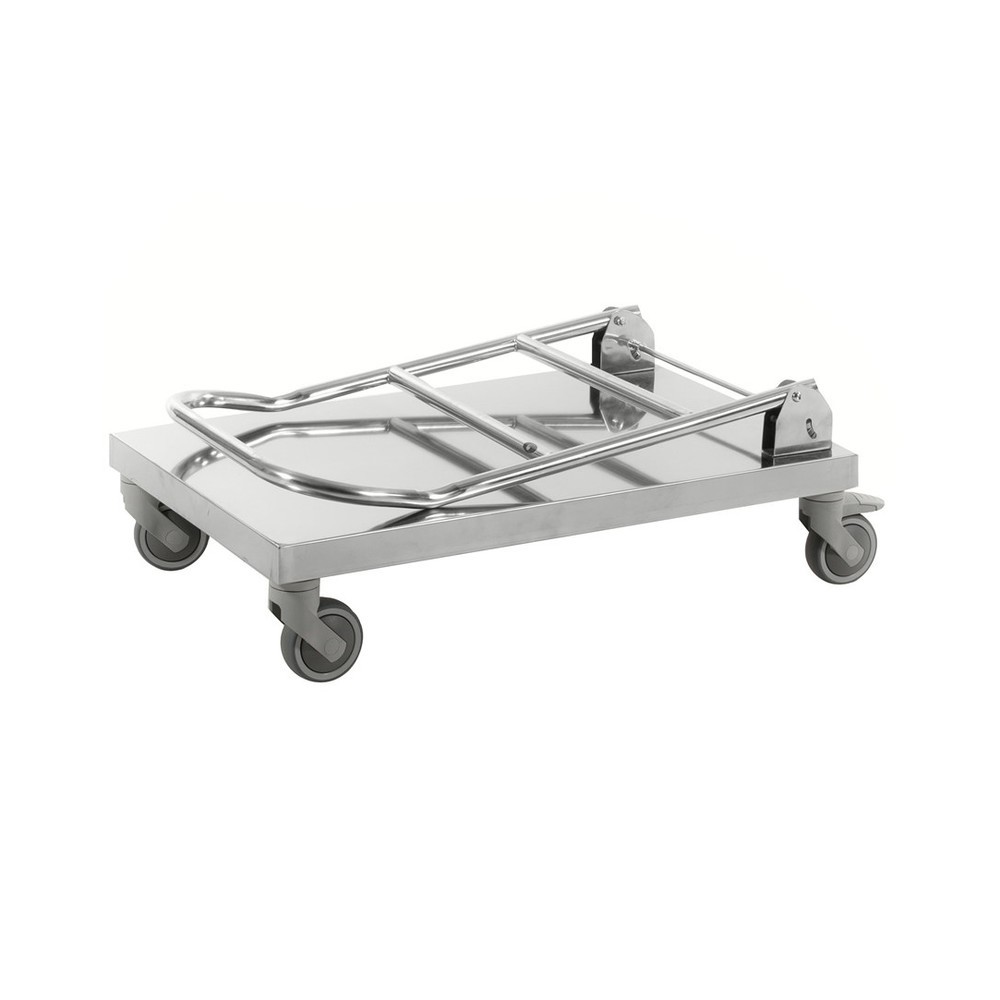 Produktabbildung Nr. 2: Kongamek Transportwagen, komplett Edelstahl 18/0, Ladefläche BxT 520 x 825 mm
