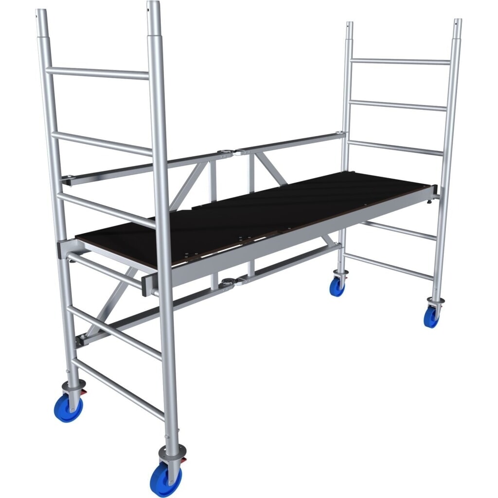 KRAUSE® MONTO Alu-Faltgerüst ProTec XS, Arbeitshöhe 2.900 mm Produktabbildung: KRAUSE® MONTO Alu-Faltgerüst ProTec XS, Arbeitshöhe 2.900 mm