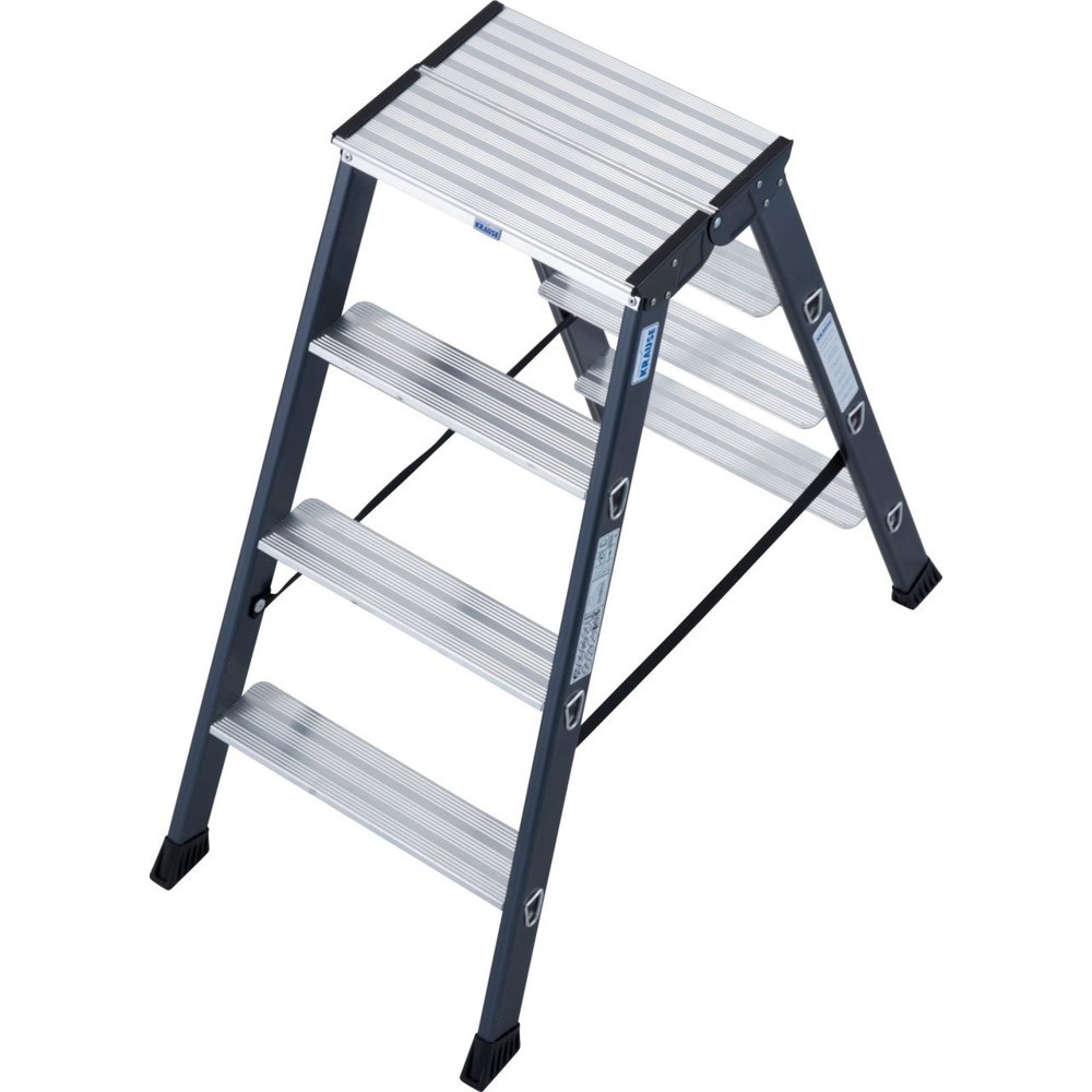 Produktabbildung Nr. 1: KRAUSE® SePro D Doppelleiter, eloxiert 2x4 Stufen