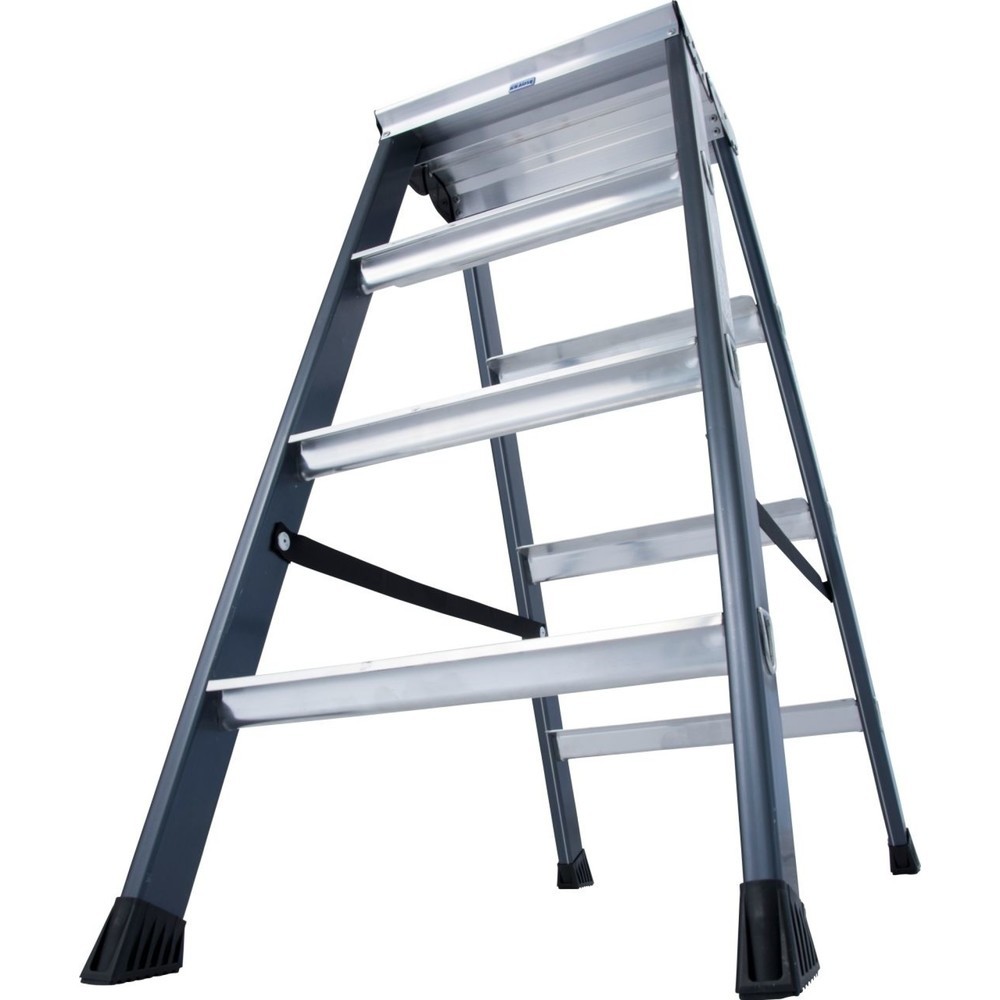 Produktabbildung Nr. 2: KRAUSE® SePro D Doppelleiter, eloxiert 2x4 Stufen