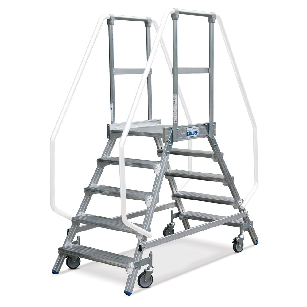 Podesttreppe KRAUSE®, 2-seitig, verfahrbar