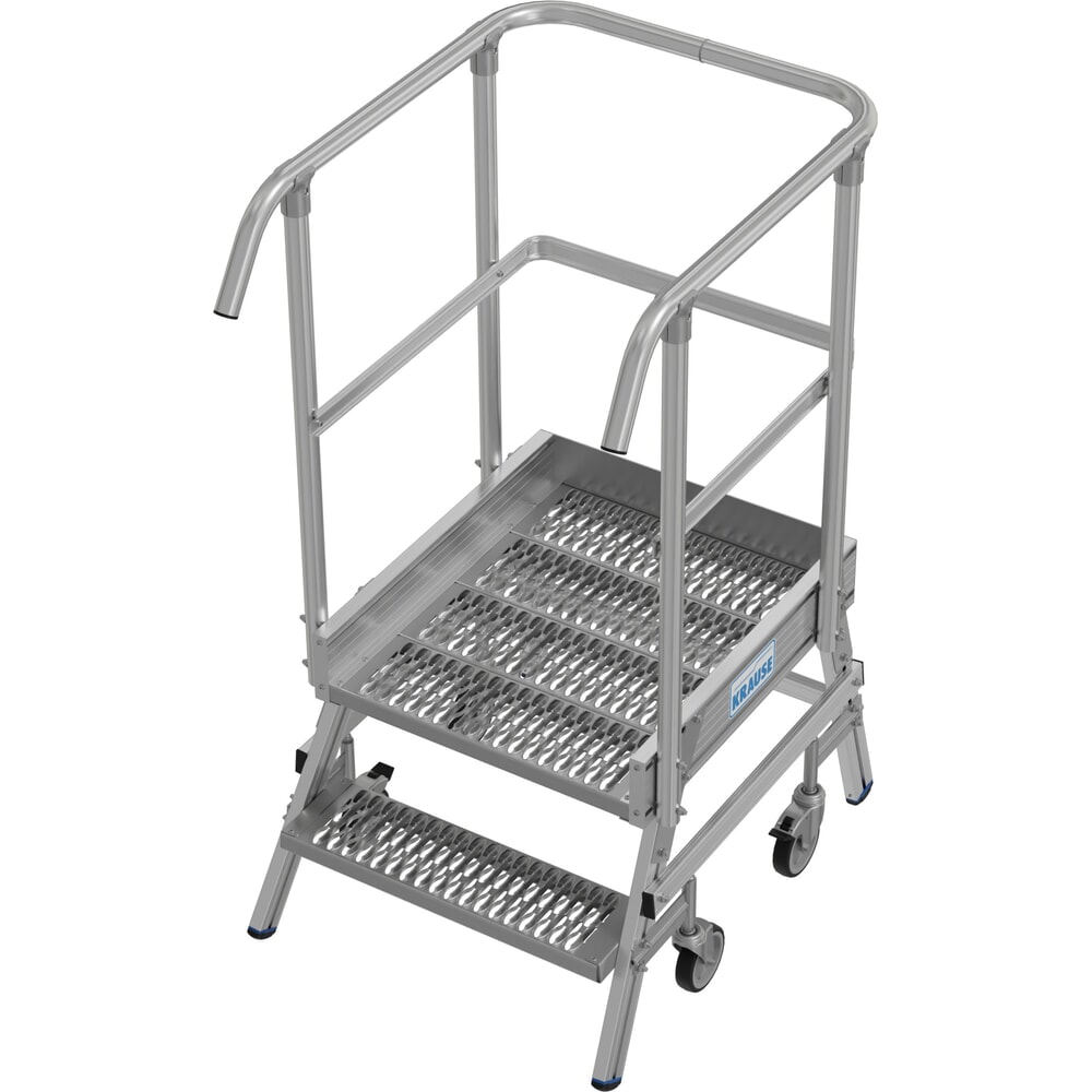 Produktabbildung Nr. 1: KRAUSE® STABILO fahrbare Podestleiter, einseitig begehbar, Profilrost R13, 2 Stufen