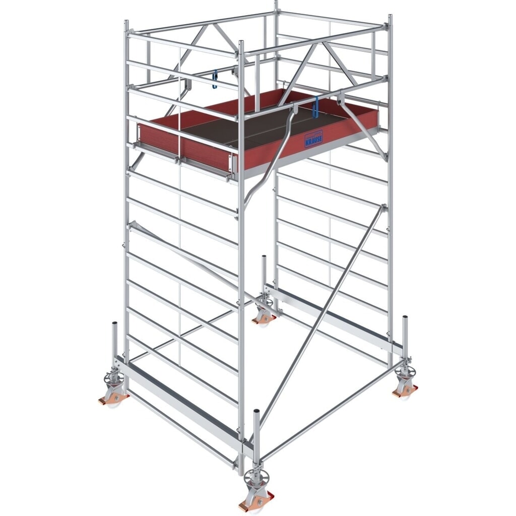 KRAUSE® STABILO Fahrgerüst S500, Feldlänge 2.000 mm, Arbeitshöhe 4.500 mm Produktabbildung: KRAUSE® STABILO Fahrgerüst S500, Feldlänge 2.000 mm, Arbeitshöhe 4.500 mm