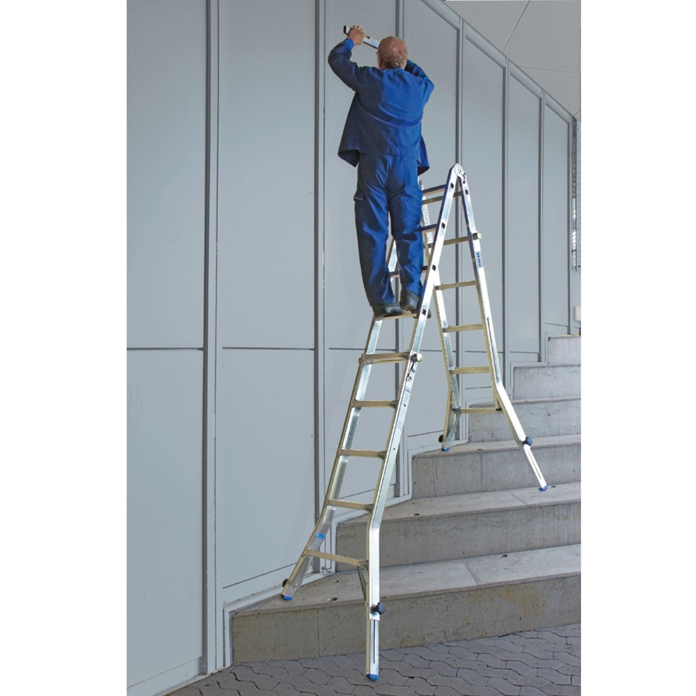 Produktabbildung Nr. 6: KRAUSE® STABILO Gelenk-Teleskopleiter mit 4 integrierten Holmverlängerungen, max. Länge 5,35 m