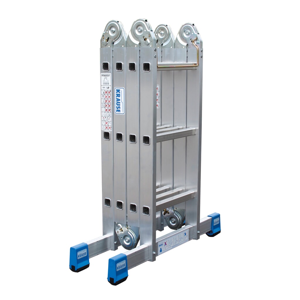 KRAUSE® STABILO Gelenkleiter Universal, inkl. Stand-Plattform, Gesamtlänge 3,55 m Produktabbildung Nr. 2: KRAUSE® STABILO Gelenkleiter Universal, inkl. Stand-Plattform, Gesamtlänge 3,55 m