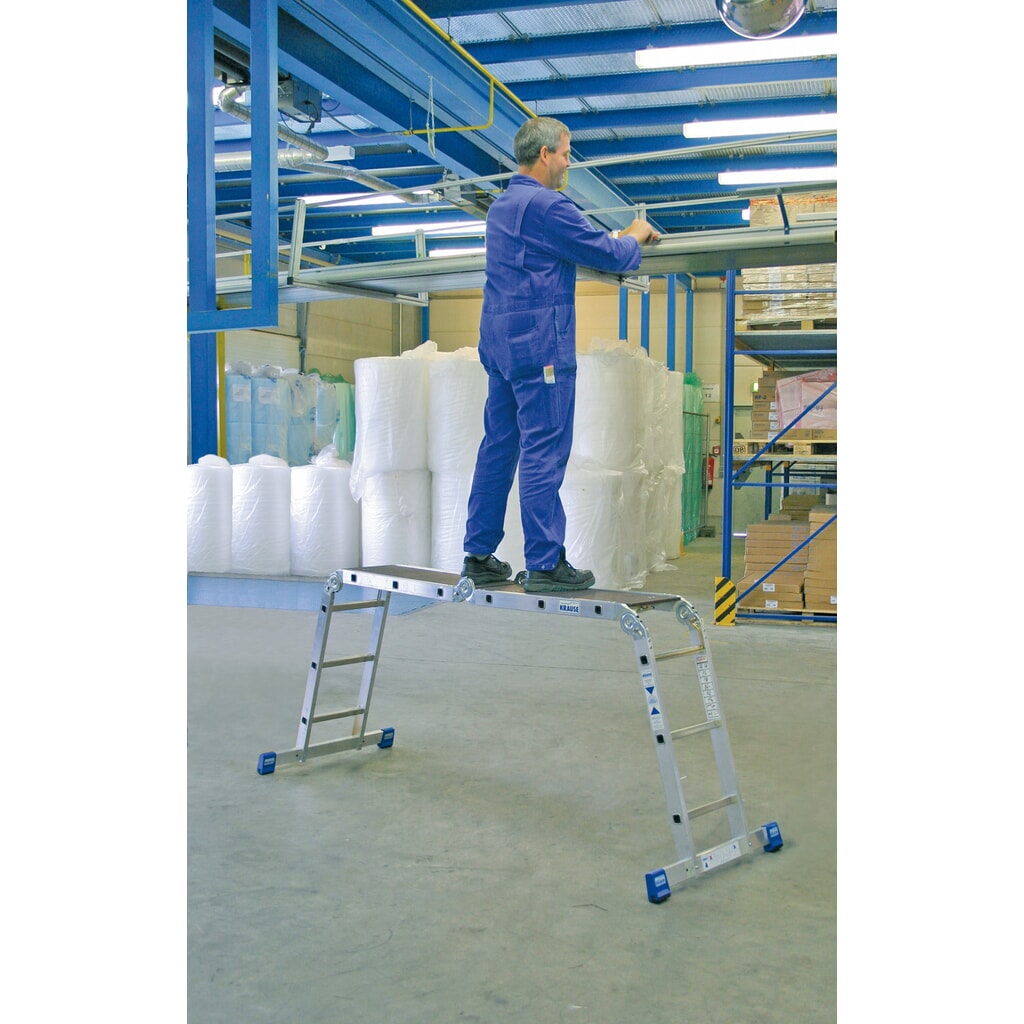 KRAUSE® STABILO Gelenkleiter Universal, inkl. Stand-Plattform, Gesamtlänge 3,55 m Produktabbildung Nr. 13: KRAUSE® STABILO Gelenkleiter Universal, inkl. Stand-Plattform, Gesamtlänge 3,55 m