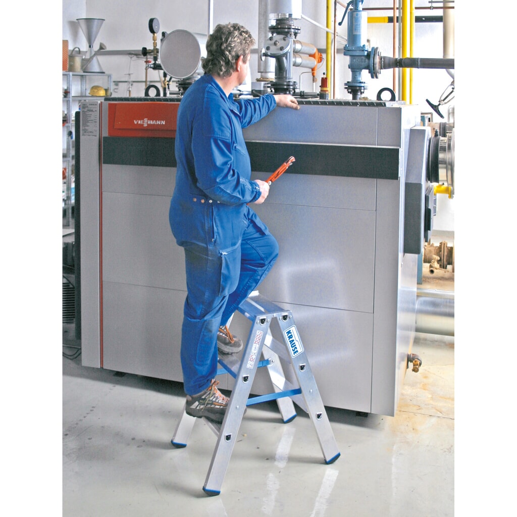 KRAUSE® STABILO Klapptritt aus Aluminium, 2-seitig begehbar