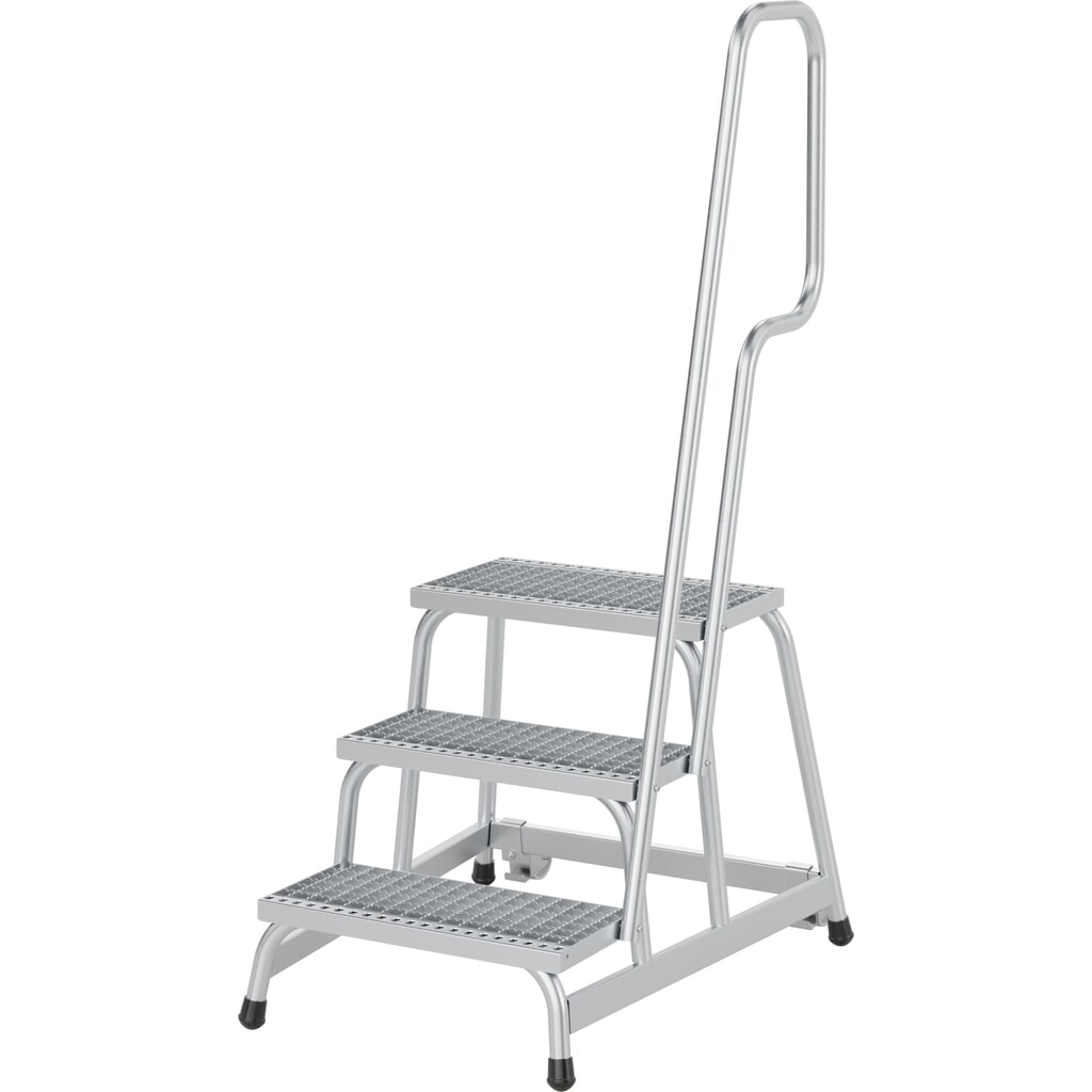 KRAUSE® STABILO mobiler Montagetritt mit rutschhemmenden R13-Gitterroststufen, 3 Stufen Produktabbildung Nr. 3: KRAUSE® STABILO mobiler Montagetritt mit rutschhemmenden R13-Gitterroststufen, 3 Stufen