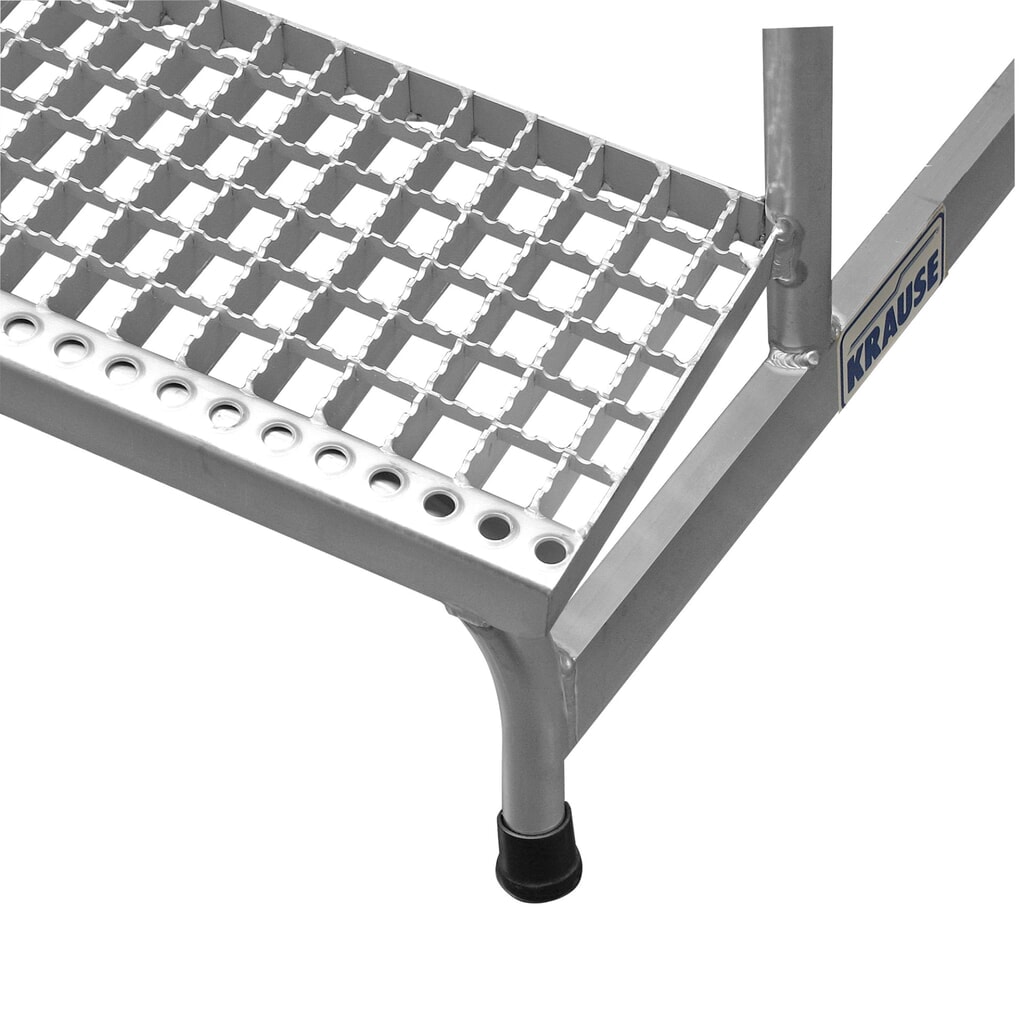 KRAUSE® STABILO mobiler Montagetritt mit rutschhemmenden R13-Gitterroststufen, 3 Stufen Produktabbildung Nr. 8: KRAUSE® STABILO mobiler Montagetritt mit rutschhemmenden R13-Gitterroststufen, 3 Stufen