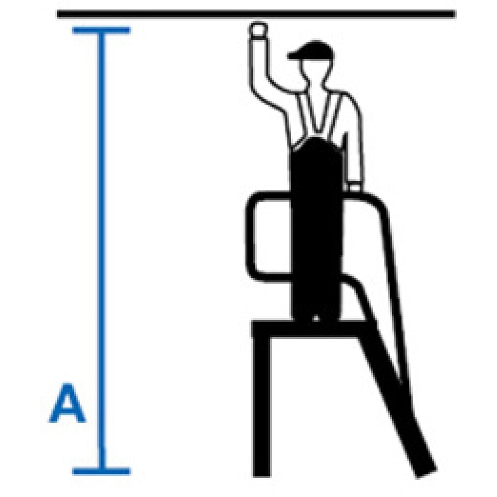 KRAUSE® STABILO mobiler Montagetritt mit rutschhemmenden R13-Gitterroststufen, 3 Stufen Produktabbildung Nr. 9: KRAUSE® STABILO mobiler Montagetritt mit rutschhemmenden R13-Gitterroststufen, 3 Stufen