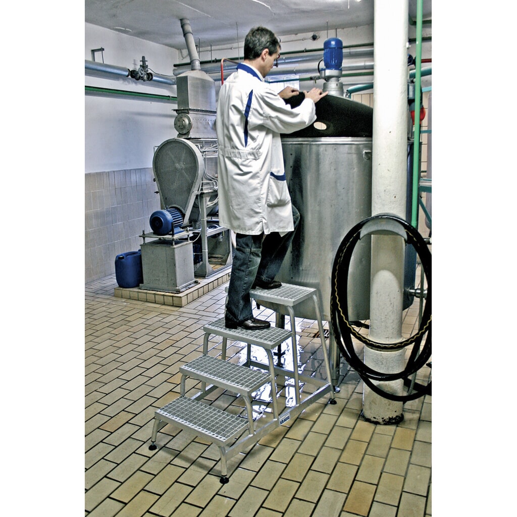 KRAUSE® STABILO Montagetritt mit Gitterroststufen, Standhöhe 0,40 m Produktabbildung Nr. 5: KRAUSE® STABILO Montagetritt mit Gitterroststufen, Standhöhe 0,40 m