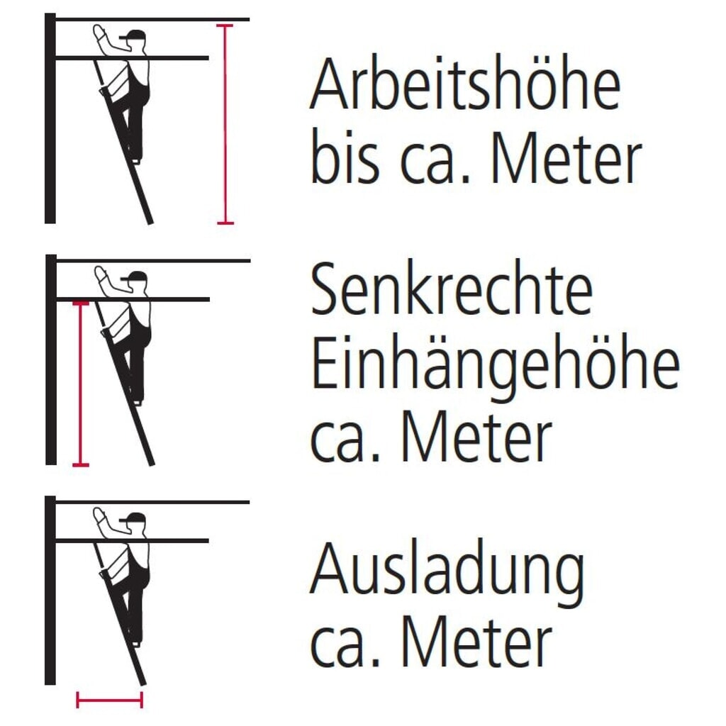 KRAUSE® STABILO Stufen-Regalleiter mit Haken für Rundrohr, Standhöhe 0,70 m Produktabbildung Nr. 4: KRAUSE® STABILO Stufen-Regalleiter mit Haken für Rundrohr, Standhöhe 0,70 m