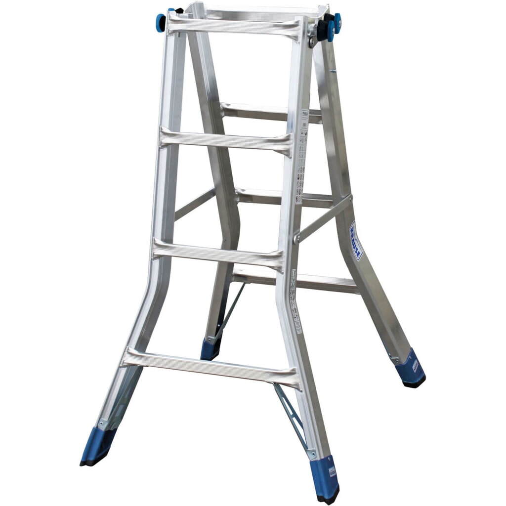 KRAUSE® STABILO Gelenk-Teleskopleiter 4x4 Sprossen Produktabbildung Nr. 2: KRAUSE® STABILO Gelenk-Teleskopleiter 4x4 Sprossen