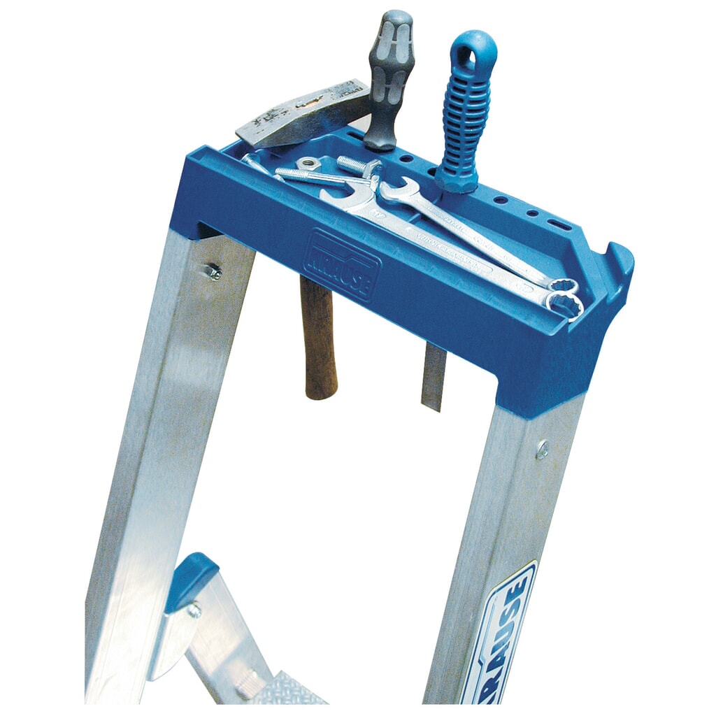 KRAUSE® Stufen-r Profi, 1-seitig begehbar, mit Traverse und Rollen, Standhöhe 1,40 m Produktabbildung Nr. 3: KRAUSE® Stufen-r Profi, 1-seitig begehbar, mit Traverse und Rollen, Standhöhe 1,40 m
