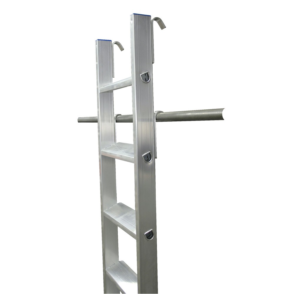 Produktabbildung Nr. 3: KRAUSE® STABILO Stufen-Regalleiter mit Haken für Rundrohr, Standhöhe 1,15 m