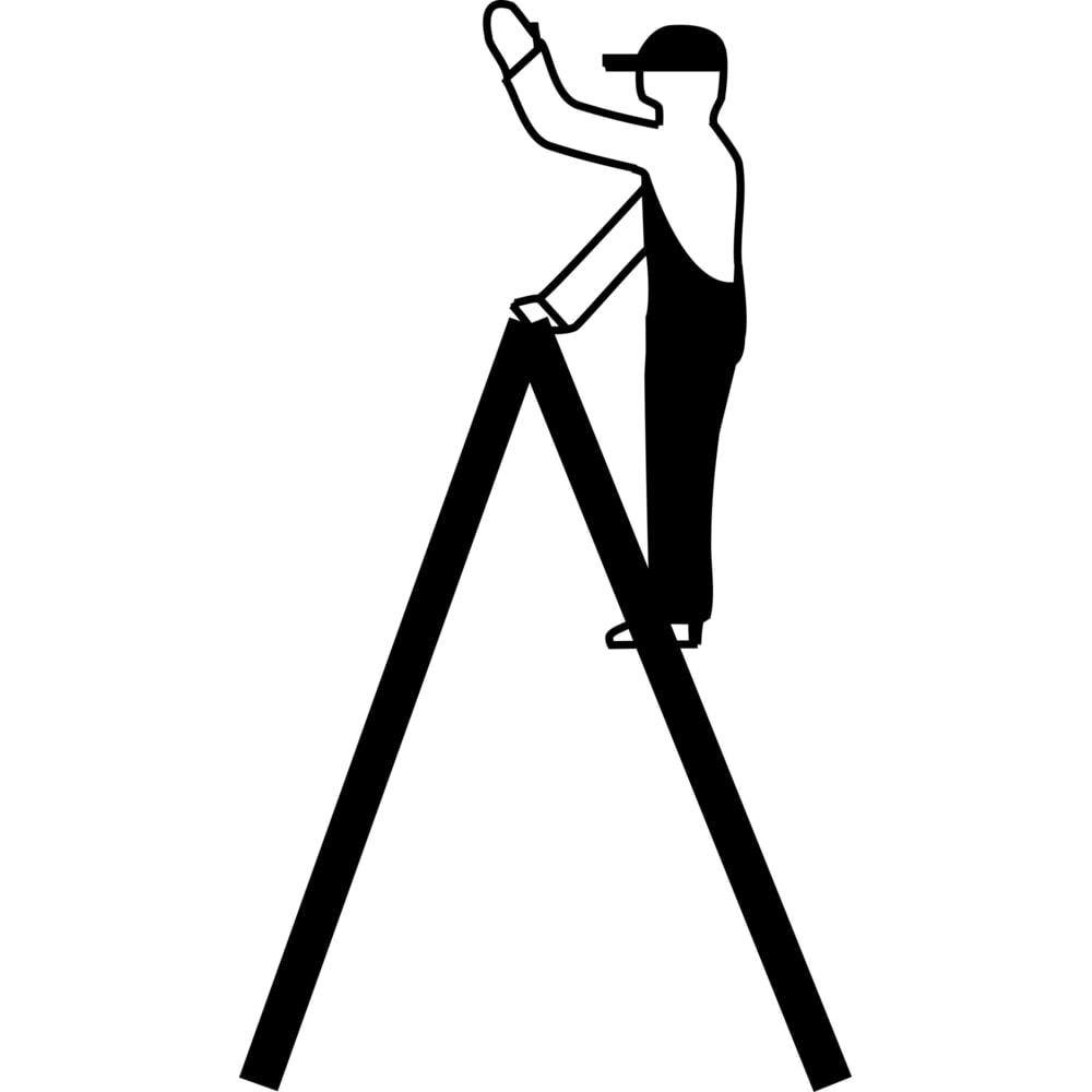 Produktabbildung Nr. 8: KRAUSE® STABILO Teleskopleiter mit Stufen, beidseitig begehbar, 2 x 5 Stufen