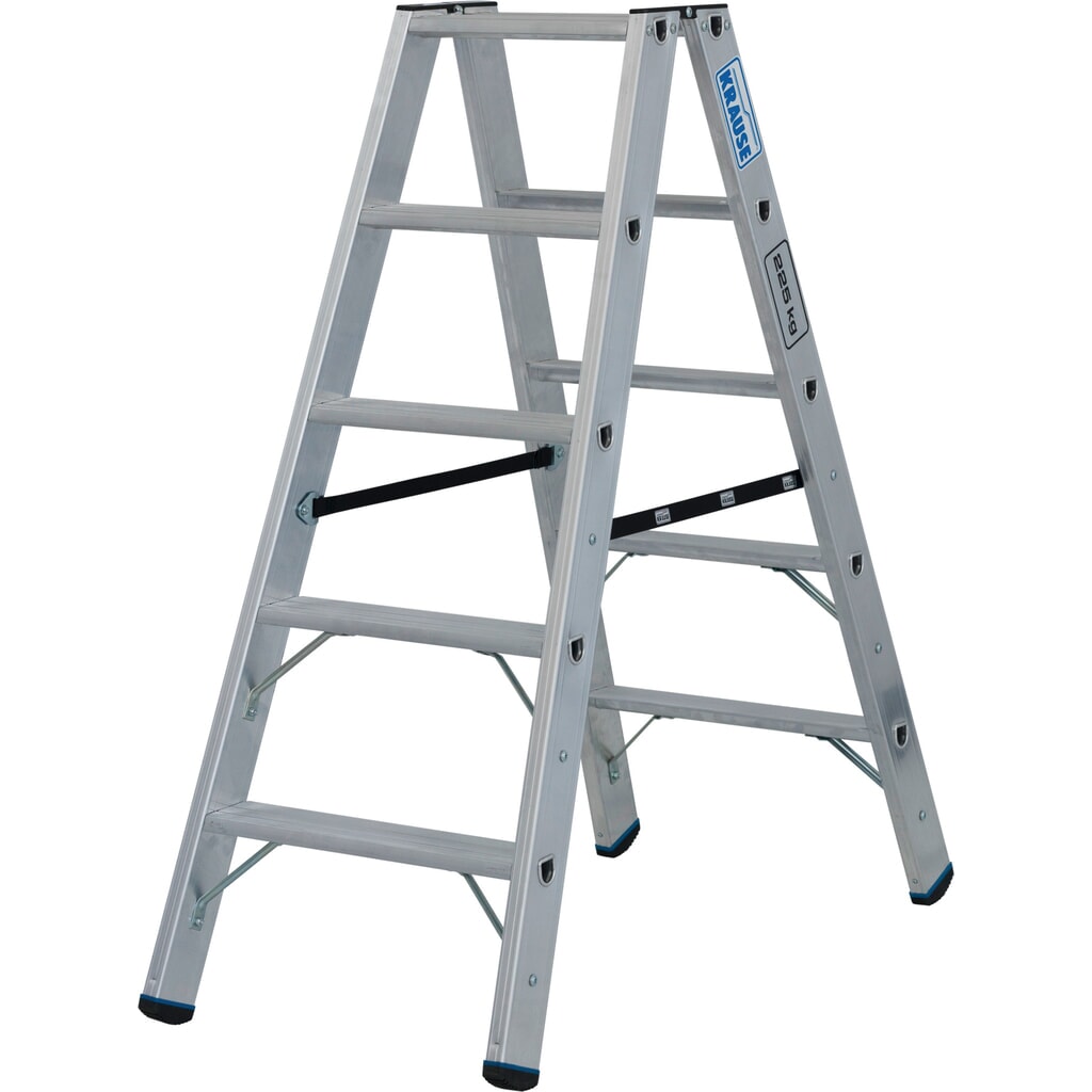 Produktabbildung Nr. 13: KRAUSE® STABILO Stufenstehleiter, beidseitig begehbar, Tragfähigkeit 225 kg, 2 x 5 Stufen