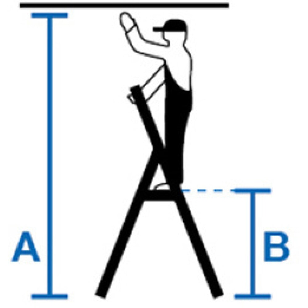 Produktabbildung Nr. 10: KRAUSE® STABILO Teleskopleiter mit Stufen, einseitig begehbar, 4 Stufen