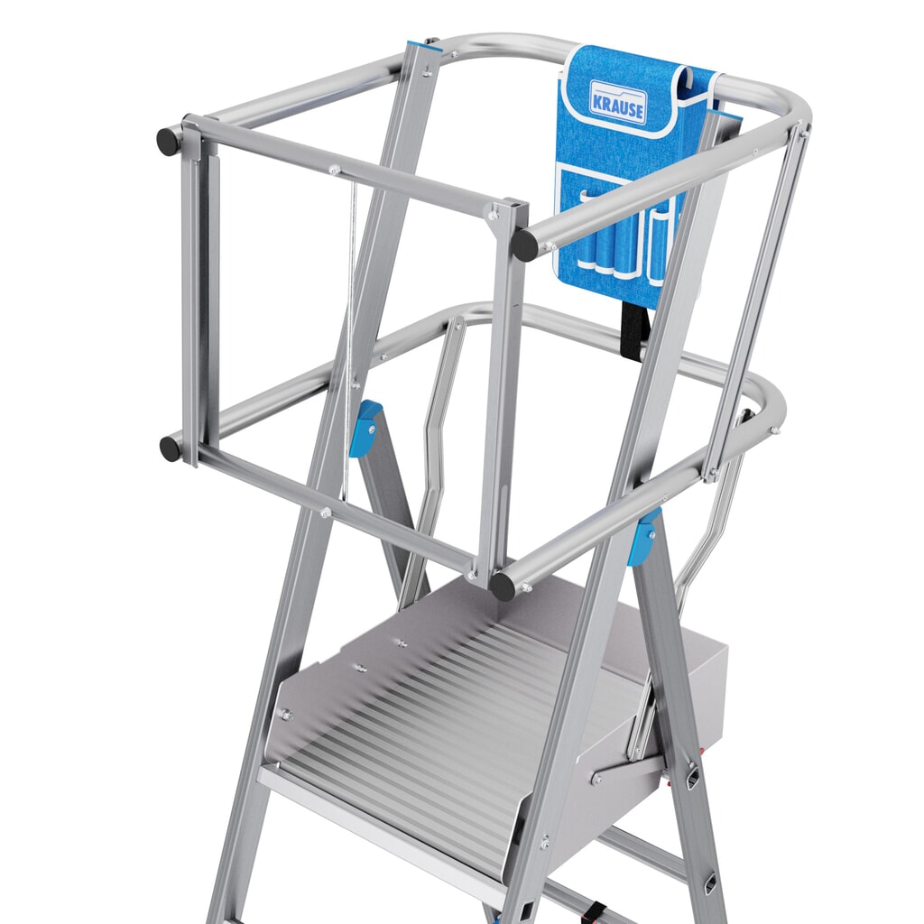 KRAUSE® STABILO Teleskop-Podestleiter mit großer Standplattform SkyMatic 3-5 Sprossen Produktabbildung Nr. 18: KRAUSE® STABILO Teleskop-Podestleiter mit großer Standplattform SkyMatic 3-5 Sprossen